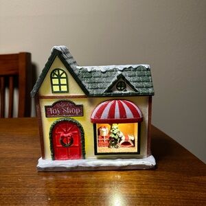 Target Bullseye Light Up Toy Shop Christmas Village Piece NEW